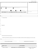 Form Pr-e-lp-022 - Response To Calendar Notes
