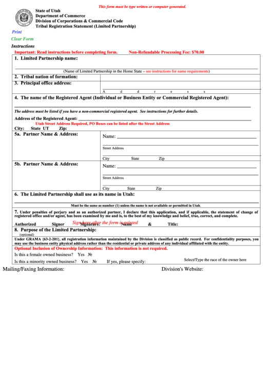 Fillable Foreign Registration Statement Form Printable pdf