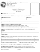 Form 08-456 - Certificate Of Withdrawal Form - Division Of Corporations, Business And Professional Licensing