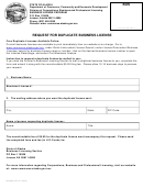 Form 08-480 - Request For Duplicate Business License