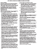 Individual Instructions Sheet For Income Tax Returns - Sylvania - 2015