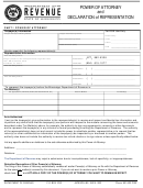 Form 21-002 - Power Of Attorney And Declaration Of Representation