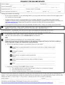 Request For Income Review Form - 2013