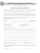 Criminal History Questionnaire Form