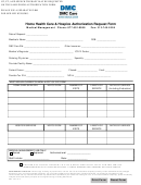 Home Health Care & Hospice Authorization Request Form