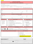 Fire Protection Permit Application Form - 2014