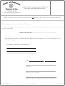 Form Ss-4476 - Application For Reservation Of Limited Partnership Name - Department Of State - Tennessee