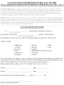 Hawaii Vaccination Exemption Form Printable pdf