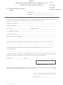 Form Iii - Application For Certificate Of Competency As A Coxswain/coxswain-driver/driver