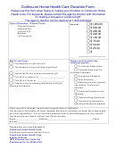 Continuum Home Health Care Donation Form