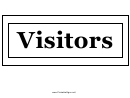 Visitors Sign Template