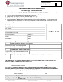 Life Threatening Emergency Medical Form For School And Transportation Use