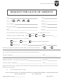 Request For Leave Of Absence