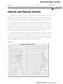Calories And Physical Activity