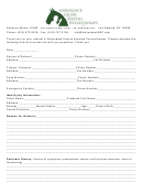 Adirondack Equine Assisted Psychotherapy Intake Form