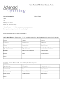 New Patient Medical History Form