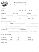Medical History Intake Form Printable pdf