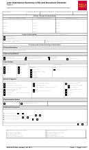 Form 1 - Loan Submission Summary Printable pdf