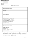 Promise To Pay Form