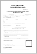 Visa Application Form For Pakistani Nationals