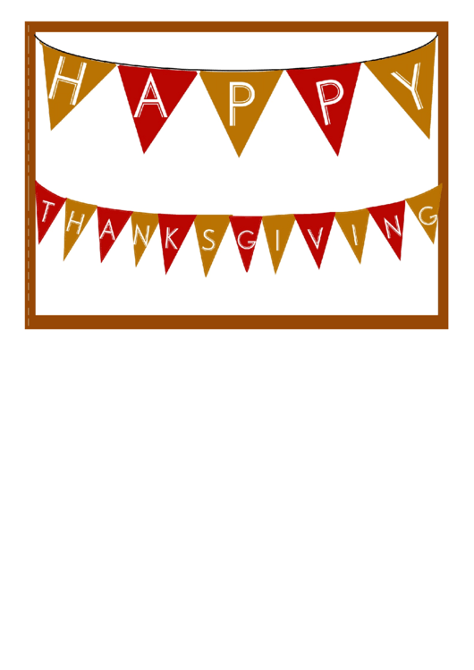 Happy Thanksgiving Sign Template