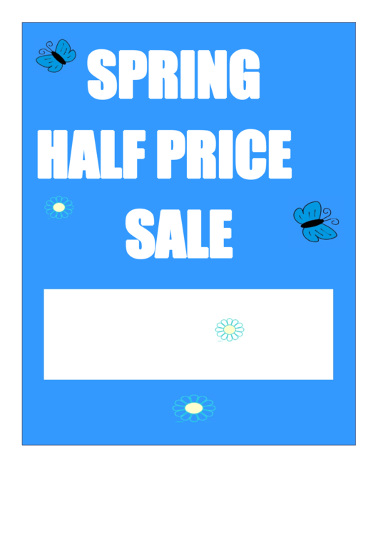 Spring Sale Sign