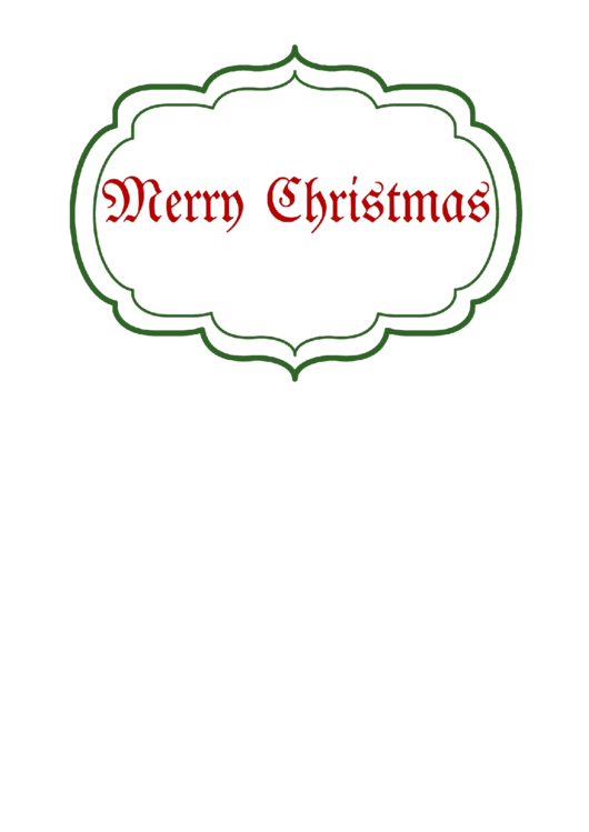 Merry Christmas Sign Template Printable pdf