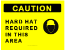 Hard Hat Required Sign