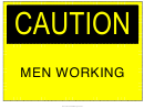 Men Working Sign