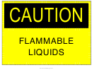 Flammable Liquids Sign
