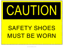 Safety Shoes Sign
