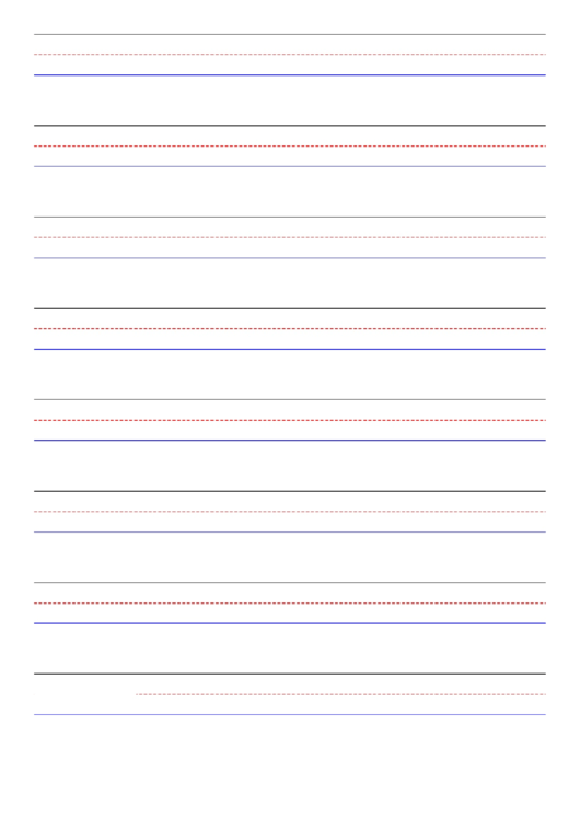 Penmanship Double Lined Paper Template Printable pdf