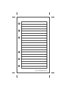 Lined Page Planner Template
