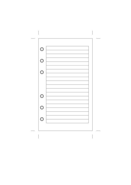Lined Page Planner Template Printable pdf