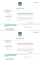 Reservation Form Printable pdf