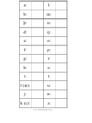 Runic Alphabet Chart