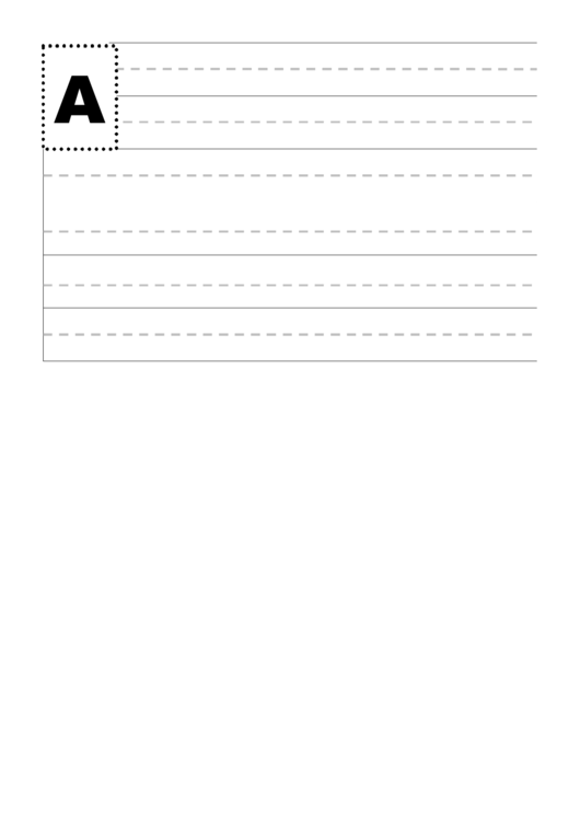 Alphabet Writing Practice Sheet For Preschoolers Printable pdf
