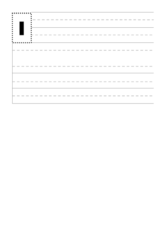 Alphabet Writing Practice Sheet For Preschoolers - I Printable pdf