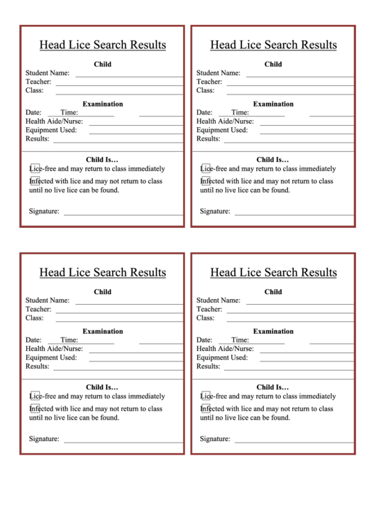 Head Lice Search Results Printable pdf