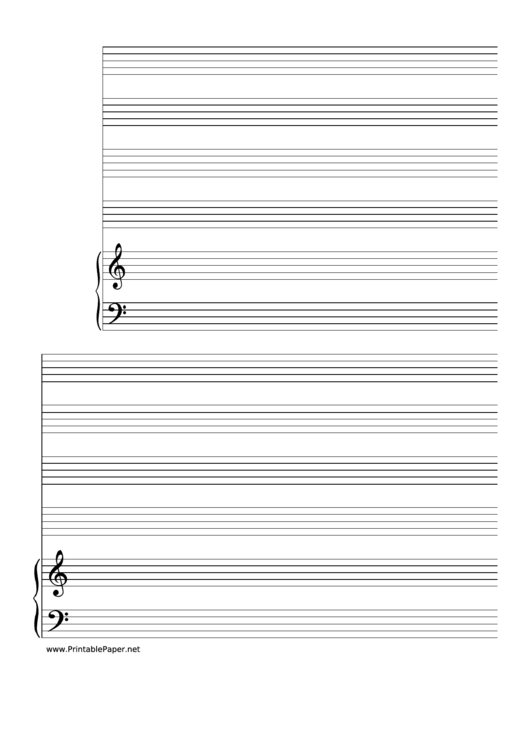 Blank Sheet Music Printable pdf