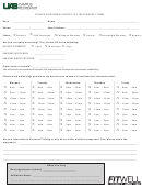 Fitness Assessment & Body Fat Test Request Form