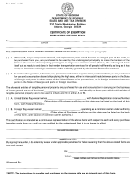 Form St-7 - Certificate Of Exemption Ships Plying The High Seas Printable pdf