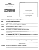 Form Mbca-12-ins 99 - Amended Application Of A Foreign Insurer For Redomestication
