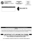 Mansfield Income Tax Return Packet - 2007 Printable pdf