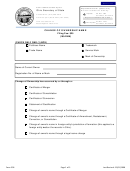 Form 558 - Change Of Ownership Name - State Of Ohio Printable pdf