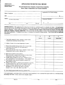 Form 72a072 - Application For Motor Fuel Refund May 1991