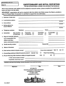 Form 228s-ip - Questionnaire And Initial Reporting December 2001