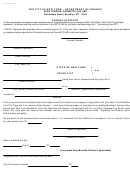 Form Ctx-wd-4 - Annual Affidavit - The City Of New York - Department Of Finance