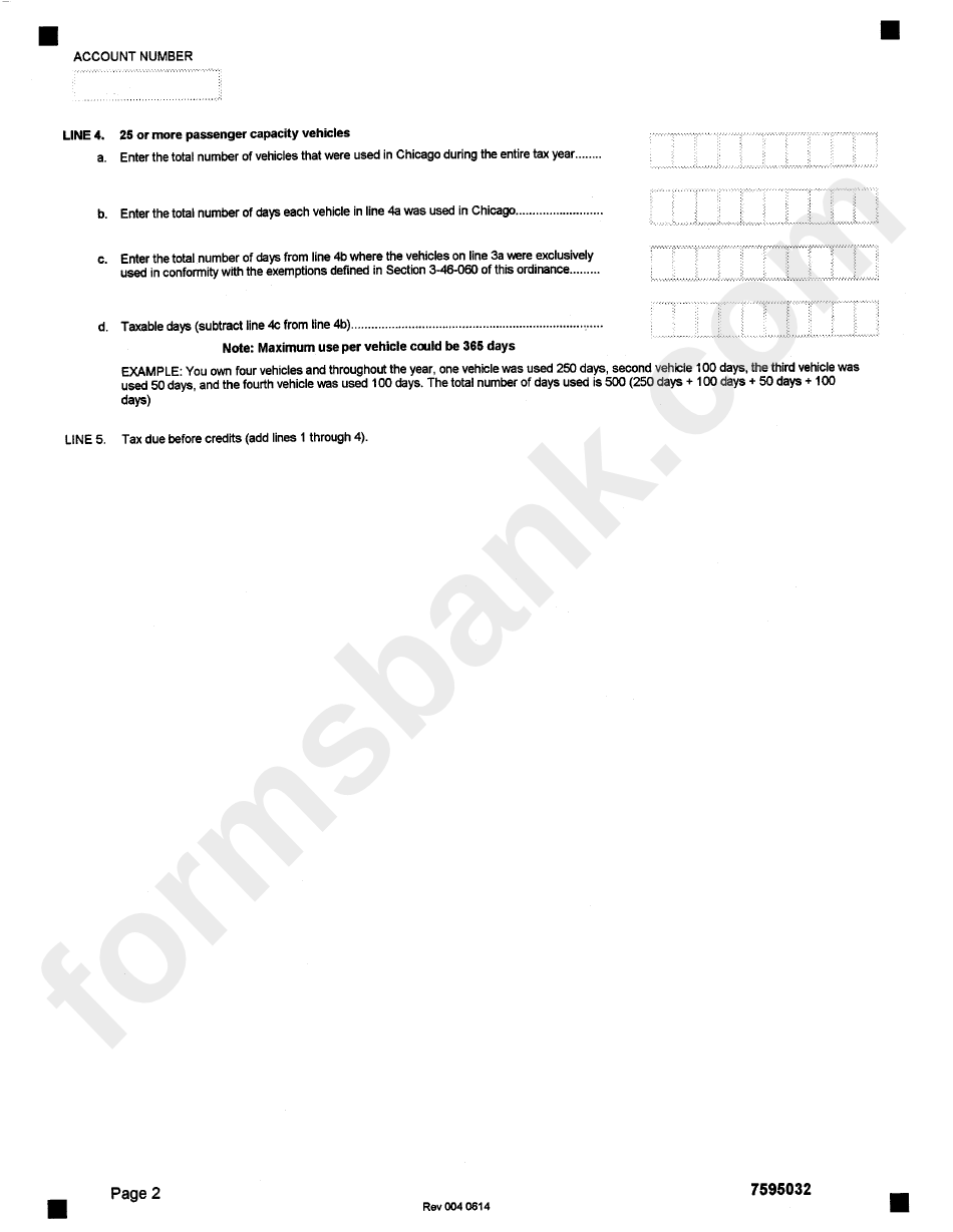 Form 7595 - Ground Transportation Tax - Chicago