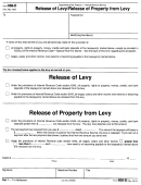Form 668-d - Release Of Levy/release Of Property From Levy - Department Of The Treasury